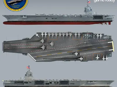 USS Gerald R. Ford CVN-78 3D model