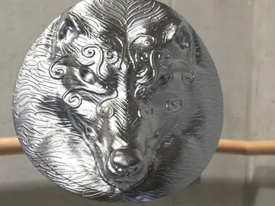 Wolf Design or Shoulder Armour 3D model