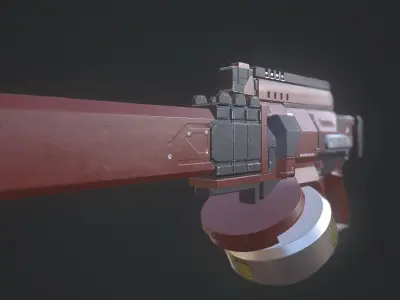 SCi-fi Plasma Fusion Gun  Free low-poly 3D model