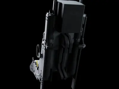 MK16 Ejection seat  Low-poly 3D model