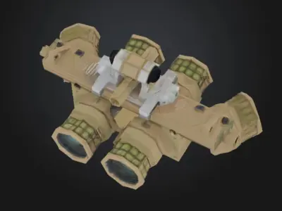 Tactical Night Vision Goggles STL OBJ 3D model