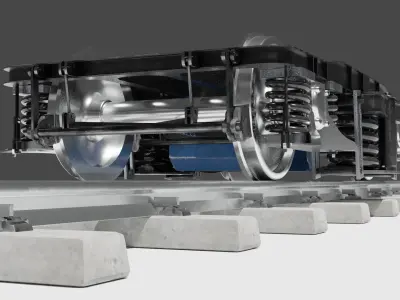  ICF BOGIE  Low-poly 3D model