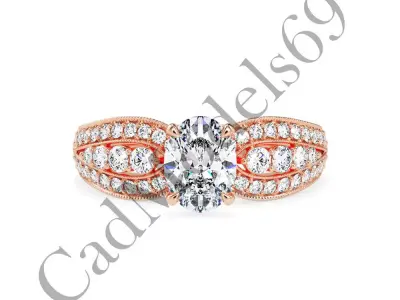 Engagement Ring46 3DM Model with 28 IMAGES and 7 VIDEOS 3D print model