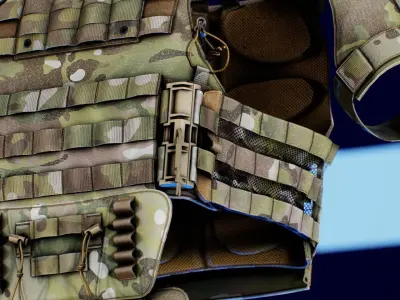 TYR TACTICAL MALE PICO MVW DSX PLATE CARRIER Low-poly 3D model