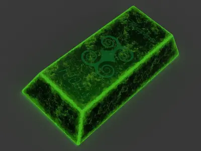 20 INGOTS PACK Low-poly 3D model
