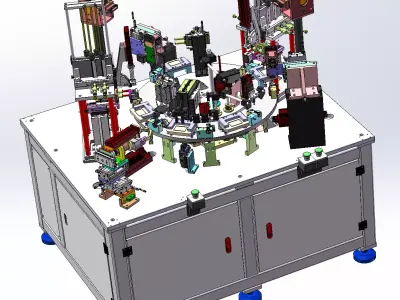 Automatic Assembly and Arranging Machine for Lock Cylinders 3D model