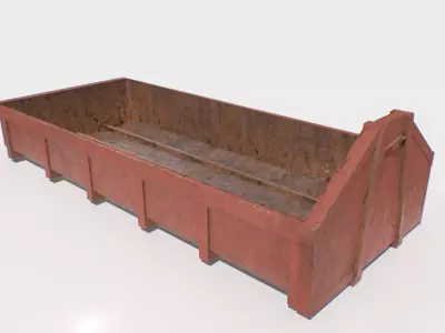Trash Container 5 PBR Low-poly 3D model