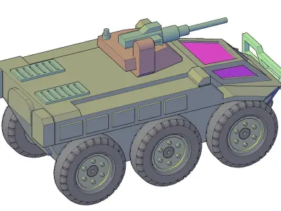 ARMORED VEHICLE - SPACE CAT 3D print model