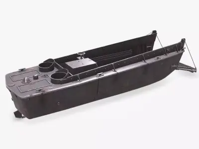 LCVP Higgins Boat Low-poly PBR Low-poly 3D model