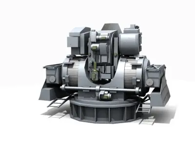 ZRK Kortik Low-poly 3D model