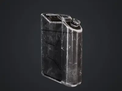 Fuel Can Low-poly 3D model