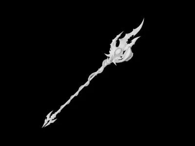 Succubus Spear Low-poly 3D model