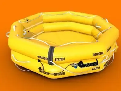 Emergency Raft 3D model