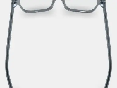 Crane Low Bridge Fit Eyeglasses in Sea Glass Grey 3D model