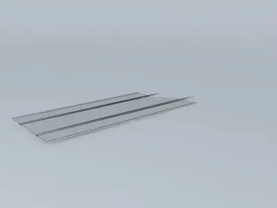 Eco Rail Roadway Rail/Tram Track Straight Old Steam Days Free 3D model