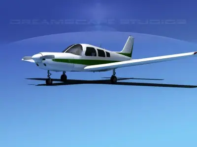 Piper Warrior II 3D model get