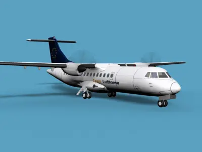 ATR  ATR-42-500 Lufthansa Team 3D model