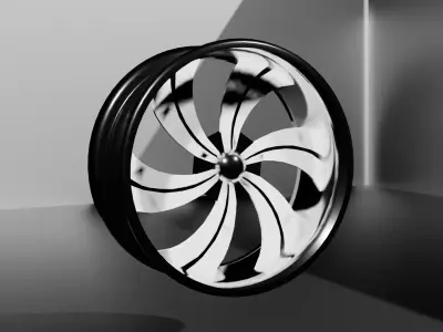 Twisted Vista II Wheels Rims 3D model