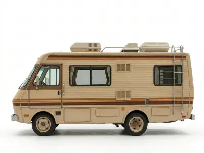 1986 Fleetwood Bounder Breaking Bad Style RV Low-poly 3D model