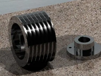 Polia  pulley Free 3D model