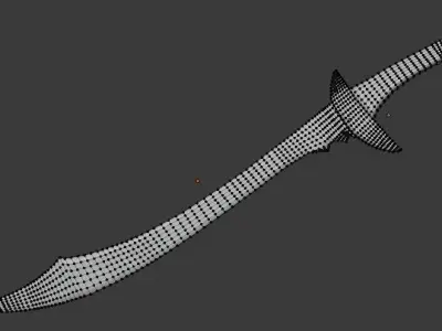 Scimitar Sword 3D model