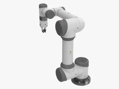  White Collaborative Robot w Gripper 