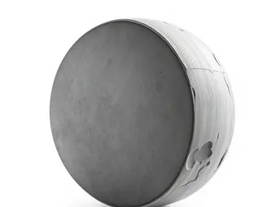 Concrete Sewer Pipe Model Pack with Textured Cracks Low-poly 3D model