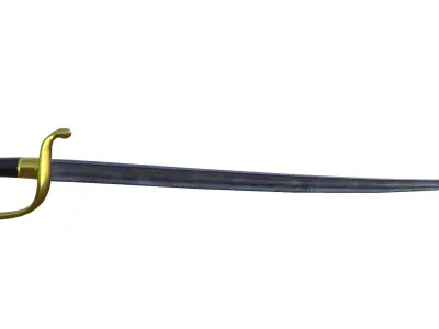 Antique French Sword 1810 Low-poly 3D model