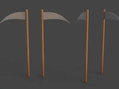Prop105 Sickle Free low-poly 3D model