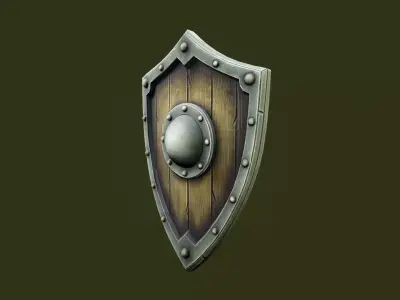 Shield - Game Ready Weapon Low-poly 3D model