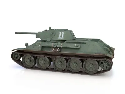 T-34-76 - Model 1941 -Soviet medium tank - 11 3D model