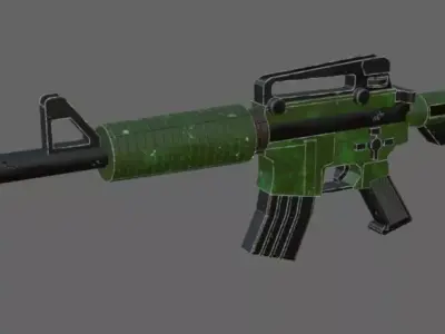 M16 Forest Camo 3D model