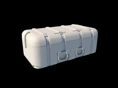 military crate Low-poly 3D model purchase