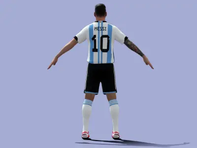Lionel Messi Argentina 3D model