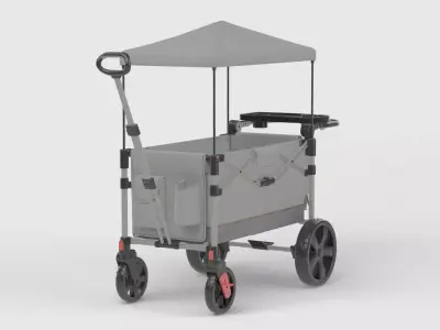 Baby stroller 3D model 3D model 22