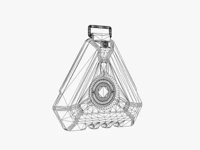 Sci-Fi Power Core Low-poly 3D model