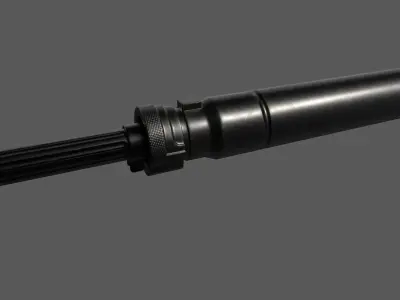 BARRETT M107A1 Low-poly 3D model