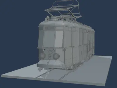 Geta 76 Tram Low-poly 3D model