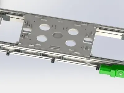 Conveyor belt of the chain 3D model