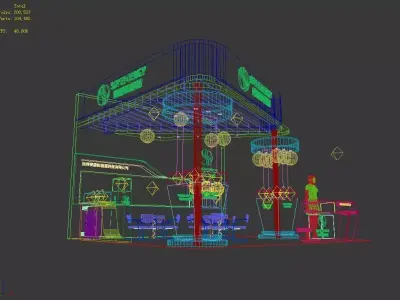 Exhibition - Area -6X6-3DMAX2012-018 3D model