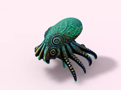 Octopus 3D model get