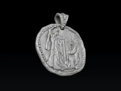 Old Coin Pendant 3D print model