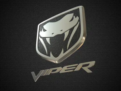 viper logo 3D model from CGTrader