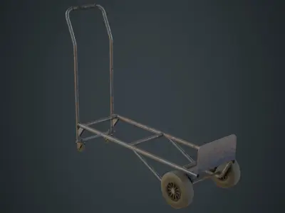 Hand Truck 3B Low-poly 3D model