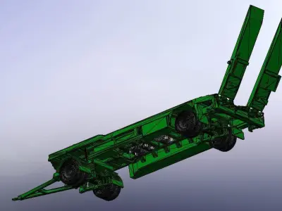 2 Axle Romork Trailer STL Free 3D print model