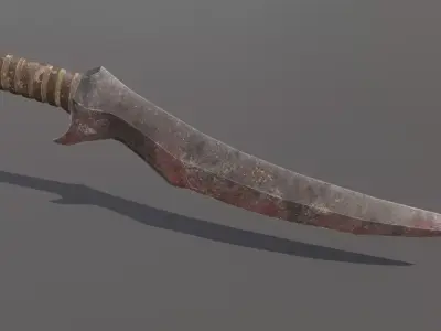Orc Dagger Low-poly 3D model