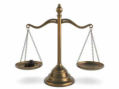 Scales balance scale 3D model