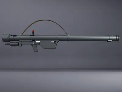 SA-7 Grail Rocket Launcher low poly Low-poly 3D model