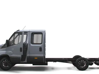 Iveco Daily Crew Cab L4 Chassis 2023 3D model