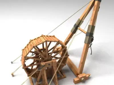 roman crane 3D model